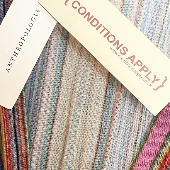 NEW Anthropologie Conditions Apply Stripe V-Neck Jumpsuit Pockets Size XS - Picture 4 of 11